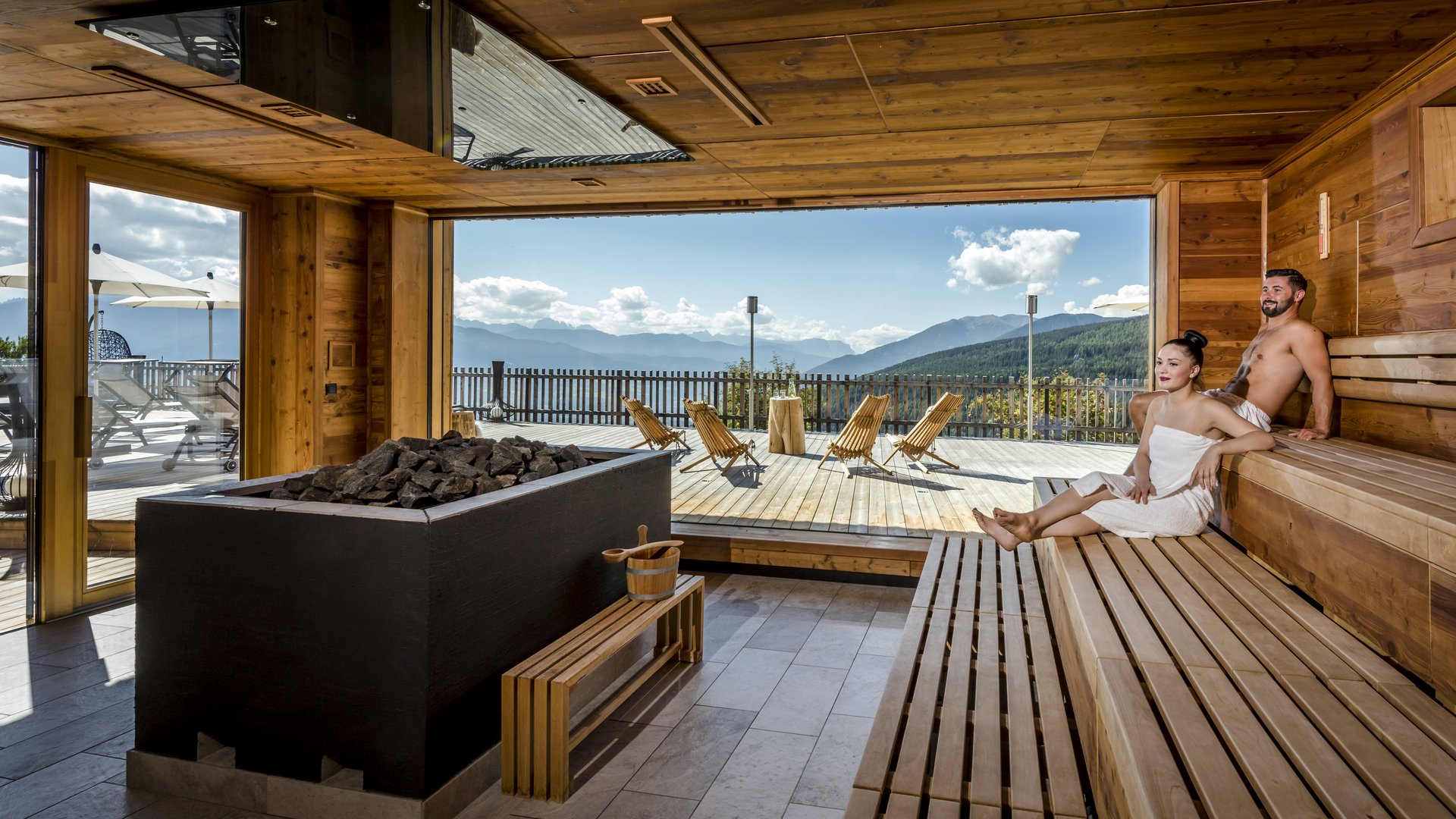 Sauna in Südtirol? Tratterhof!